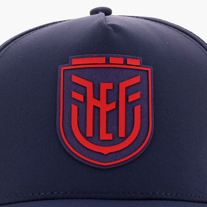 Gorra Oficial de la Selección de Ecuador 2026 – Snapback Azul Marino y Rojo