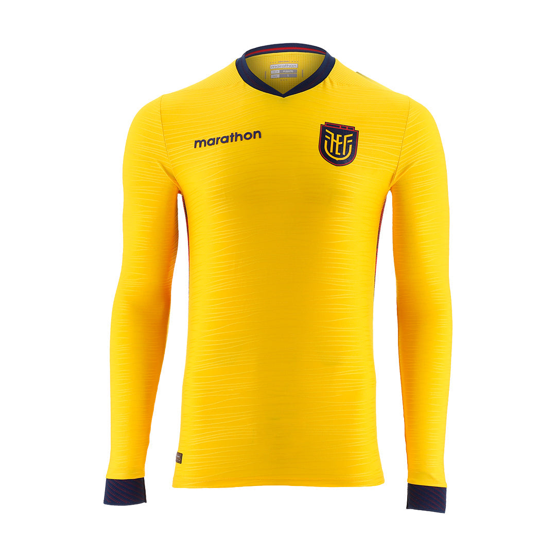 Camiseta Oficial Ecuador Mundial 2026 Home Hombre Manga Larga