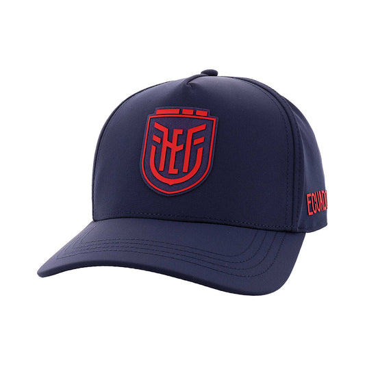 Gorra Oficial de la Selección de Ecuador 2026 – Snapback Azul Marino y Rojo